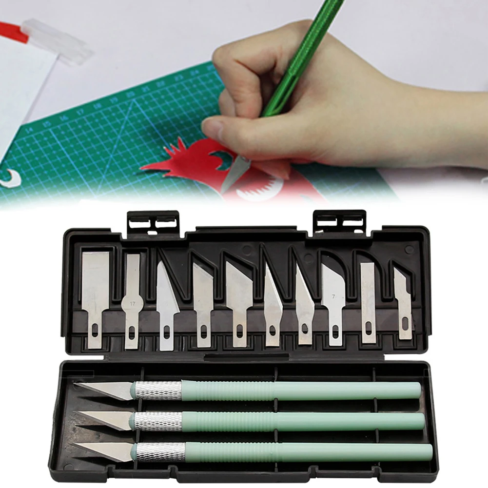 13Pcs Set Art Carving Cutter With Box Paper Sticker Cutter Wood Carving Blade For Hand Tools Accessories
13Pcs Set Art Carving Cutter With Box Paper Sticker Cutter Wood Carving Blade For Hand Tools Accessories