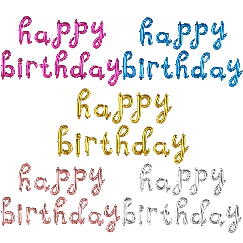 16 inch Letters Happy Birthday Aluminum Foil Balloon Boy Girl Baby Shower Child Adult Birthday Party Letter Balloon Decoration
16 inch Letters Happy Birthday Aluminum Foil Balloon Boy Girl Baby Shower Child Adult Birthday Party Letter Balloon Decoration