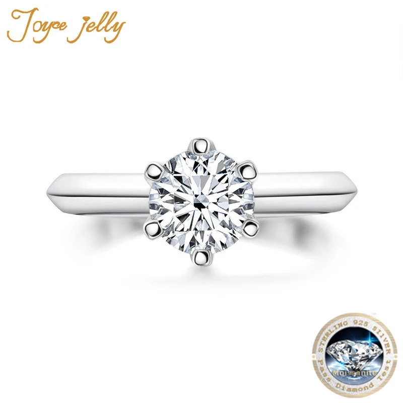 JoyceJelly 2 Carat Natural Moissanites Ring 925 Sterling Silver 6 Claws Wedding Jewelry Fine Gift for Girlfriend Wife Wholesale
JoyceJelly 2 Carat Natural Moissanites Ring 925 Sterling Silver 6 Claws Wedding Jewelry Fine Gift for Girlfriend Wife Wholesale