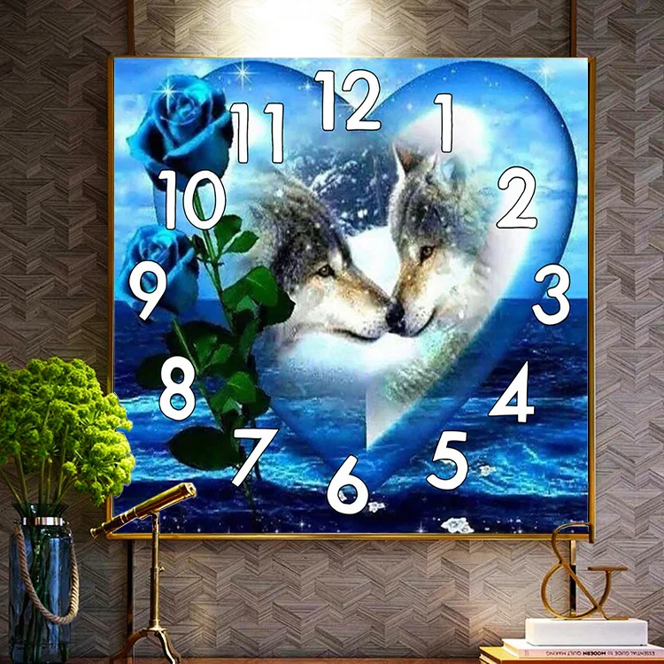 Clock Diamond Painting Heart Landscape Full Round Drill Diamond Mosaic Wolf Cat Rhinestone Pictures Home Decor
Clock Diamond Painting Heart Landscape Full Round Drill Diamond Mosaic Wolf Cat Rhinestone Pictures Home Decor