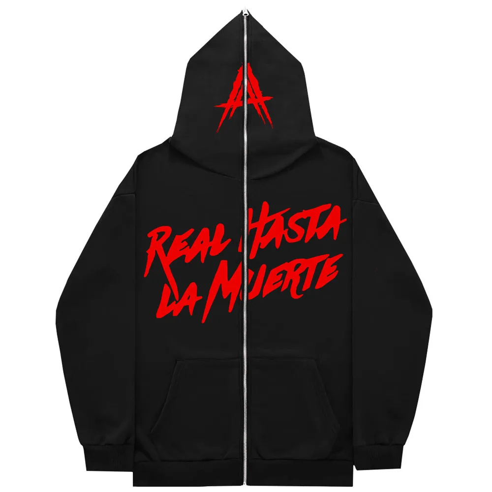 AA Real Hasta La Muerte Full Face Zipper Men's Hoodies Sweatshirt Unisex Inner Fleece Women‘s Streetwear Tops Coat
AA Real Hasta La Muerte Full Face Zipper Men's Hoodies Sweatshirt Unisex Inner Fleece Women‘s Streetwear Tops Coat