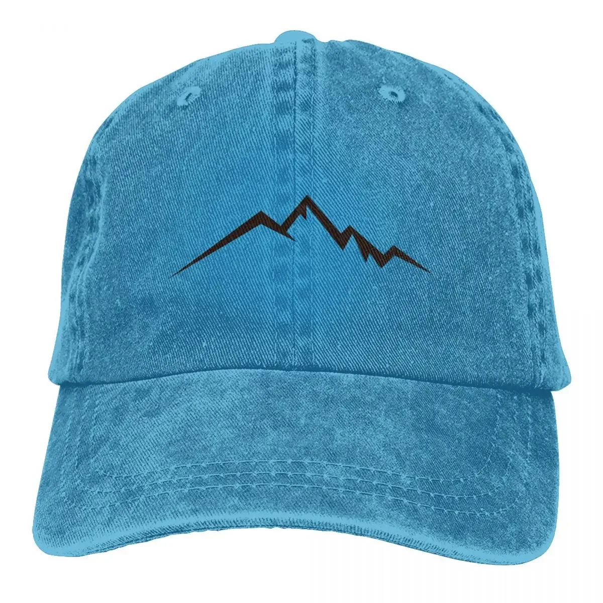 

Peaks Washed Baseball Cap Mountain Logo Fashion Hip Hop Hats Spring Unisex-Teens Hunting Camping Design Baseball Caps