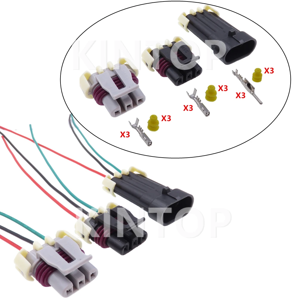 1 Set 3 Pins Auto Crank Engine Speed Sensor Sealed Connector 12129946 12059595 Car wire cable Socket Starter With Wires
1 Set 3 Pins Auto Crank Engine Speed Sensor Sealed Connector 12129946 12059595 Car wire cable Socket Starter With Wires