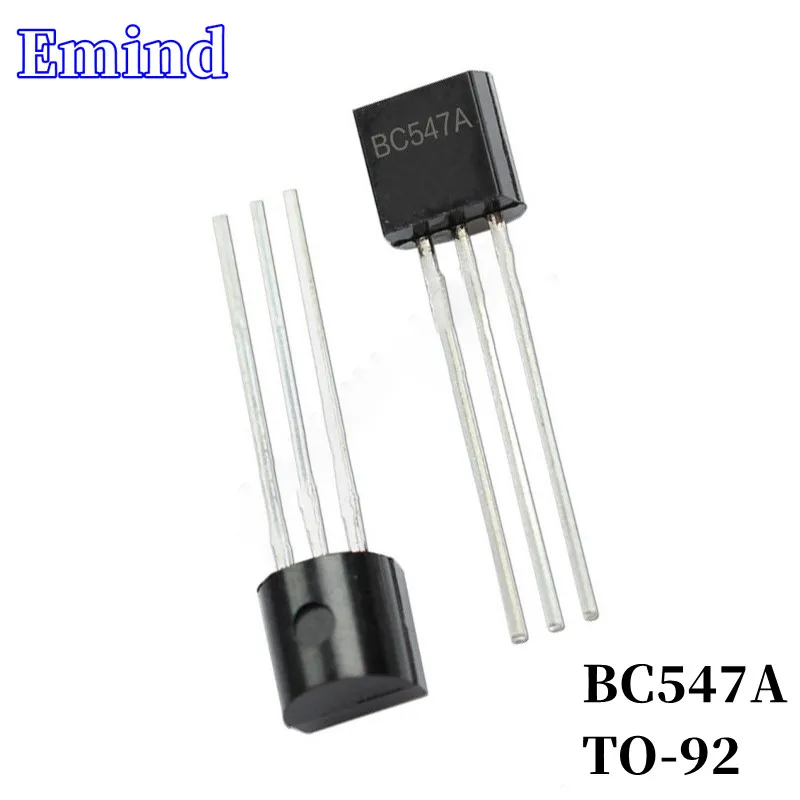 100Pcs BC547A DIP Transistor TO-92 Type NPN Bipolar Amplifier Transistor 45V/200mA
100Pcs BC547A DIP Transistor TO-92 Type NPN Bipolar Amplifier Transistor 45V/200mA