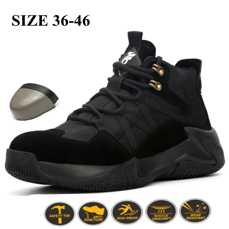 

Breathable Electrical Insulation Safety Shoes Men Boots Anti-smashing and Anti-piercing Steel-toed Shoes Light Work Shoes