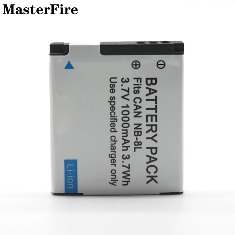 2-10PCS NB-8L NB 8L 3.7V 1000mah Replacement Li-ion Battery For Canon PowerShot A3100IS A3300 PC1589 PC1474 PC1585 PC1475 Cell
2-10PCS NB-8L NB 8L 3.7V 1000mah Replacement Li-ion Battery For Canon PowerShot A3100IS A3300 PC1589 PC1474 PC1585 PC1475 Cell