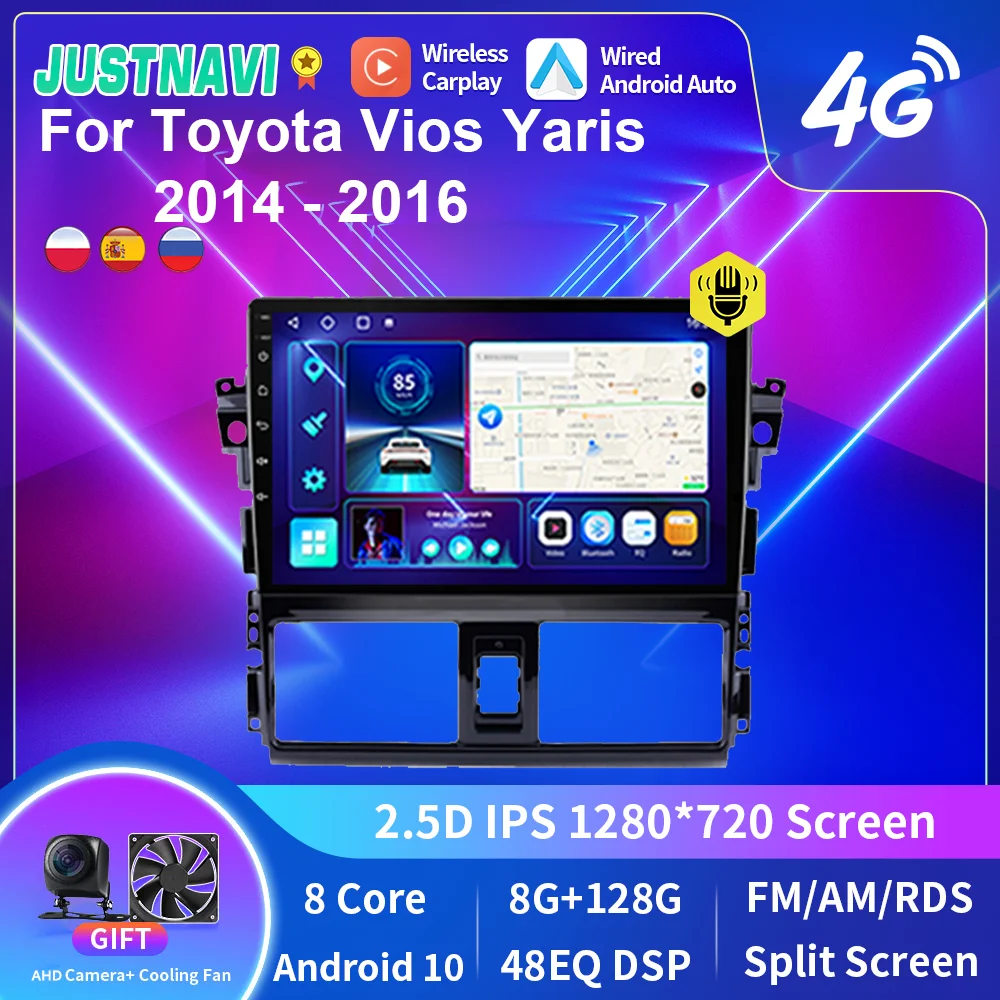 JUSTNAVI 8Core 2din Android Car Multimedia Radio Player For Toyota Vios Yaris 2014 2015 2016 Auto GPS Navigation Carplay RDS DSP
JUSTNAVI 8Core 2din Android Car Multimedia Radio Player For Toyota Vios Yaris 2014 2015 2016 Auto GPS Navigation Carplay RDS DSP