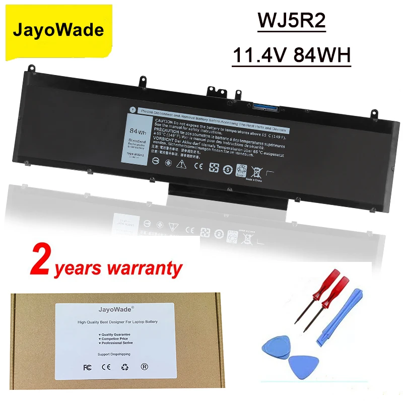 JayoWade Factory New WJ5R2 Laptop Battery For Dell Precision 15 3510 M3510 WJ5R2 4F5YV Free 2 Years Warranty 11.4V 84WH
JayoWade Factory New WJ5R2 Laptop Battery For Dell Precision 15 3510 M3510 WJ5R2 4F5YV Free 2 Years Warranty 11.4V 84WH