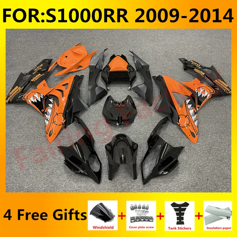 

NEW ABS Motorcycle fairings kit fit For S1000RR 2009 2010 S 1000 RR S1000 RR 2011 2012 2013 2014 full Fairing kit orange shark