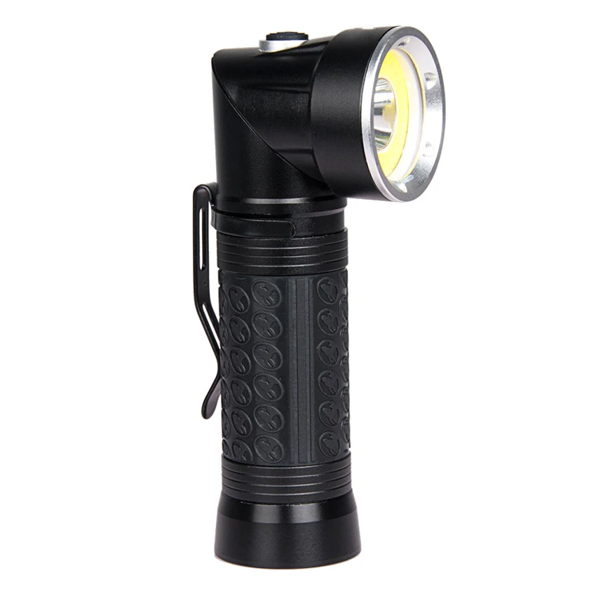 

T6+COB 90 Degree Rotating Working Flashlight Powerful LED Torches Lamp Portable White/Red Light Flashlights For Outdoor Camping