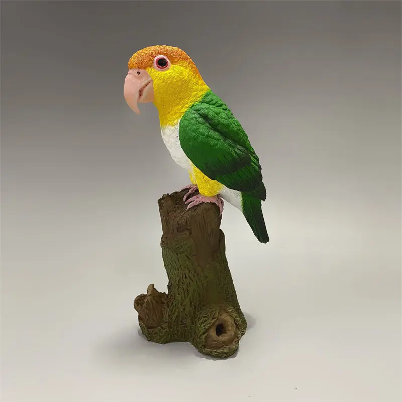 

Resin Crafts Home Decor Villas Courtyards Gardens Bird Figurines Parrot Sculpture Birds Statue Animal Landing Landscapes Gifts