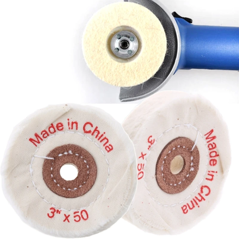 

Polish Buffing Wheel T Style Grinding Head Cloth Wheel Grinder Brush For Rotary Abrasive Tools Dremel Accessories Shank