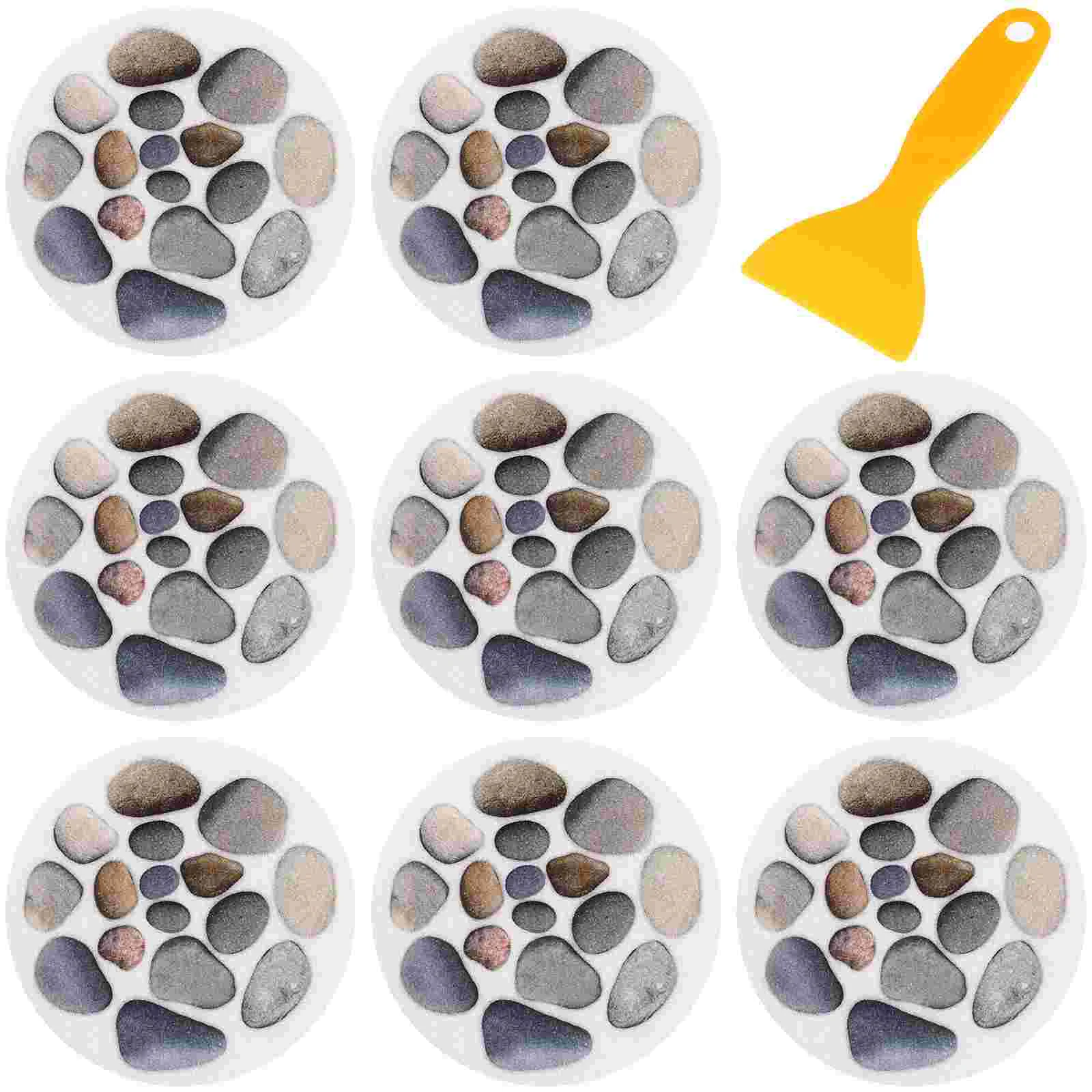 8pcs Bathroom Anti-slip Stickers Diameter 15cm Stone Pattern Bathtub Stickers Prevention Decals Self-adhesive Tub Pasters with 
8pcs Bathroom Anti-slip Stickers Diameter 15cm Stone Pattern Bathtub Stickers Prevention Decals Self-adhesive Tub Pasters with