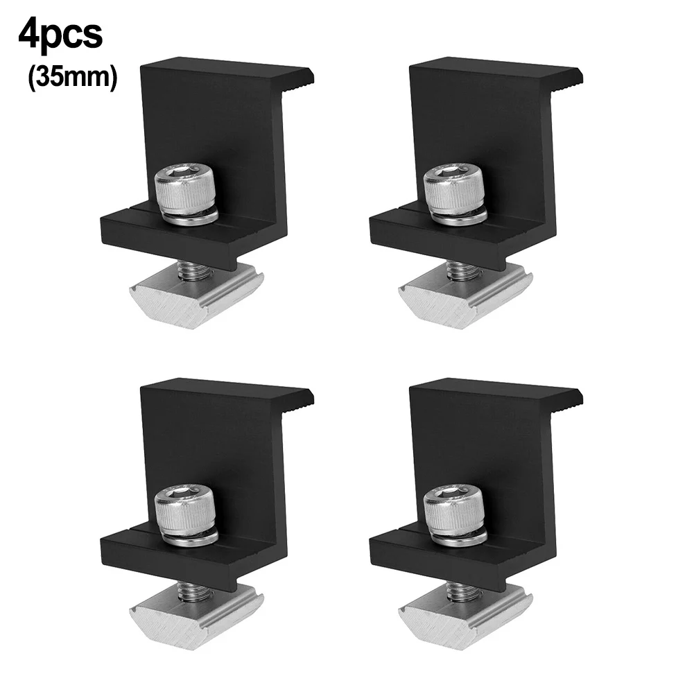 4/10Pcs 30mm/35mm Solar Panel Mounting Fixing Clamp PV End Medium Clamp Clip For Solar System Install Accessories
4/10Pcs 30mm/35mm Solar Panel Mounting Fixing Clamp PV End Medium Clamp Clip For Solar System Install Accessories