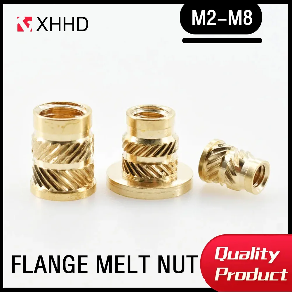 Brass Hot Melting Insert Knurled Flange Nut Thread Heating Molding Injection Embedment T-type Nuts Electrical M2 M3 M4 M5 M6 M8
Brass Hot Melting Insert Knurled Flange Nut Thread Heating Molding Injection Embedment T-type Nuts Electrical M2 M3 M4 M5 M6 M8