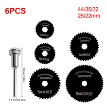 6Pcs Mini HSS Circular Saw Blade Set Cutting Disc with 5 Different Size 1 Extension Rod Rotary Cutter Power Tool
6Pcs Mini HSS Circular Saw Blade Set Cutting Disc with 5 Different Size 1 Extension Rod Rotary Cutter Power Tool