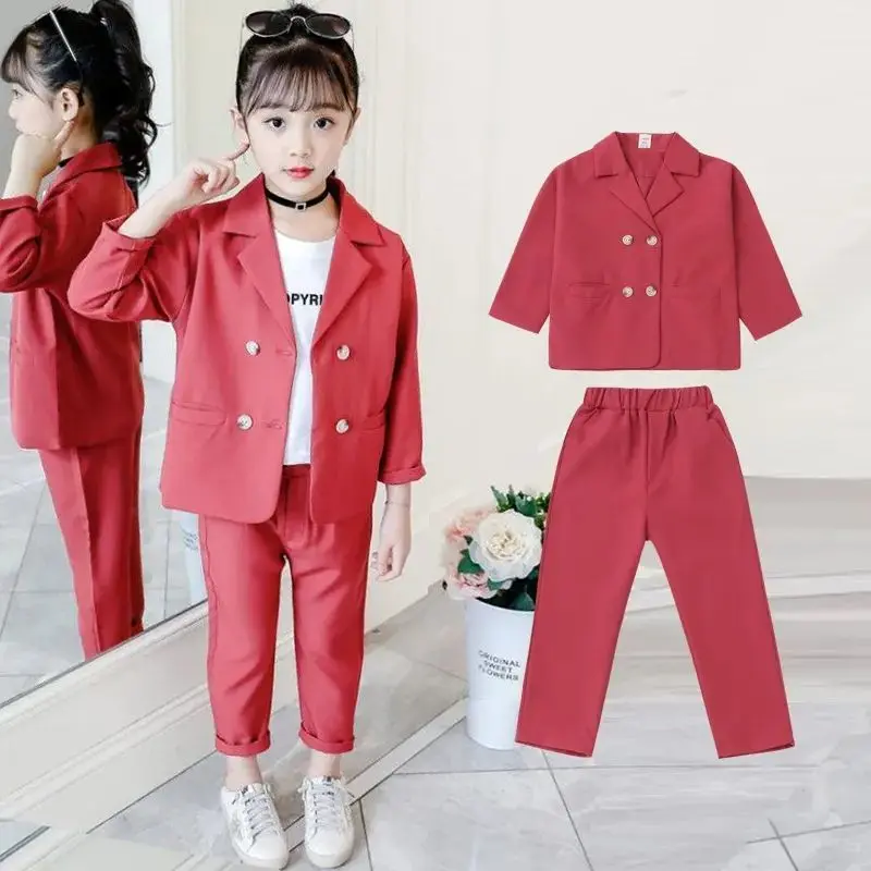 2024 Autumn Spring Baby Girls Clothes Set Solid Color Top Jacket + Pants Outfits Suit Teenager 3 4 5 6 7 8 9 10 11 12 Years Old
2024 Autumn Spring Baby Girls Clothes Set Solid Color Top Jacket + Pants Outfits Suit Teenager 3 4 5 6 7 8 9 10 11 12 Years Old