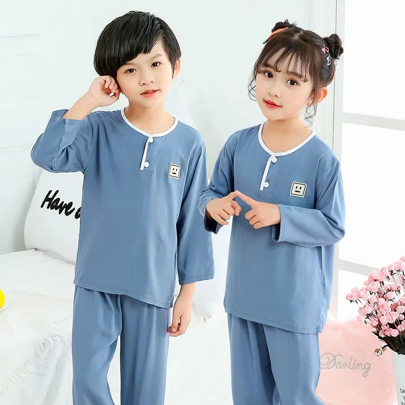 

Baby Pyjamas loungewear Spring Sleepwear Kids Sets Girls Nightclothes Long Sleeve Children Home Clothes 2Y-12Y Boy Pijamas