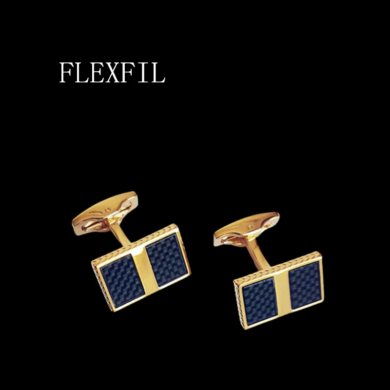 FLEXFIL Luxury shirt cufflinks for men's Brand cuff buttons cuff links gemelos fiber square wedding abotoaduras Jewelry
FLEXFIL Luxury shirt cufflinks for men's Brand cuff buttons cuff links gemelos fiber square wedding abotoaduras Jewelry