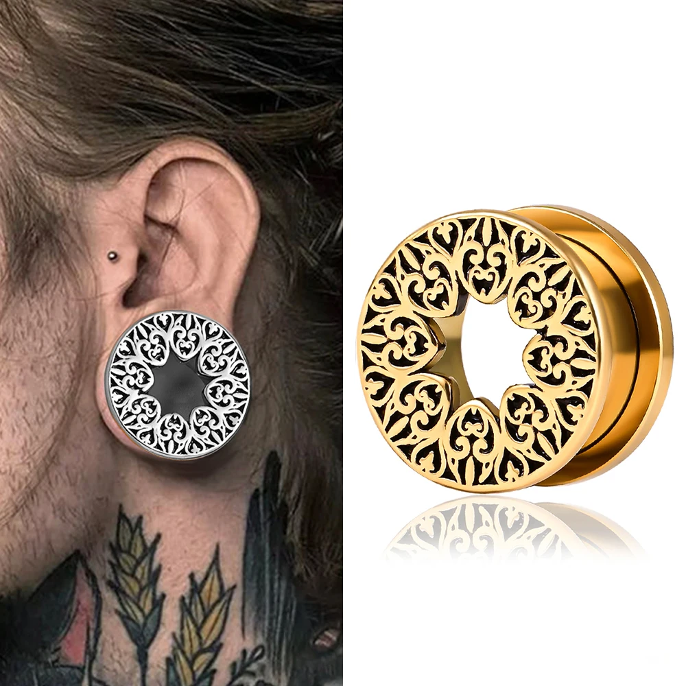 Doearko 2PCS Classy Ear Plugs Tunnels Stretcher Hollow Stainless Steel Gauges Expander 6mm-25mm Body Piercing Fashion Jewelry
Doearko 2PCS Classy Ear Plugs Tunnels Stretcher Hollow Stainless Steel Gauges Expander 6mm-25mm Body Piercing Fashion Jewelry
