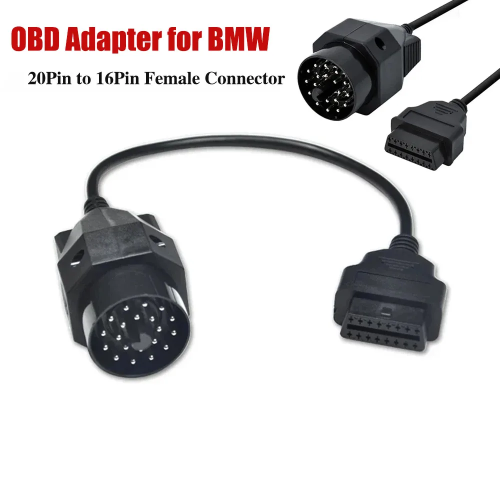 

Адаптер OBD II для BMW 20Pin к 16Pin OBD2 Женский Разъем Удлинительный кабель для BMW e36 e39 X5 Z3 OBD2 автомобильный диагностический кабель