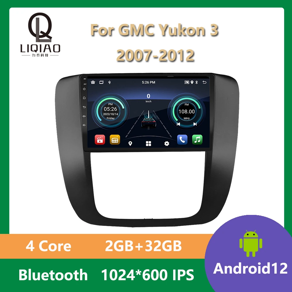 

Автомагнитола 2DIN для GMC Yukon 3 2007-2012, Android, стерео, мультимедийный плеер, навигация, Wi-Fi, FM, GPS, аудио, Авторадио, головное устройство, Bluetooth