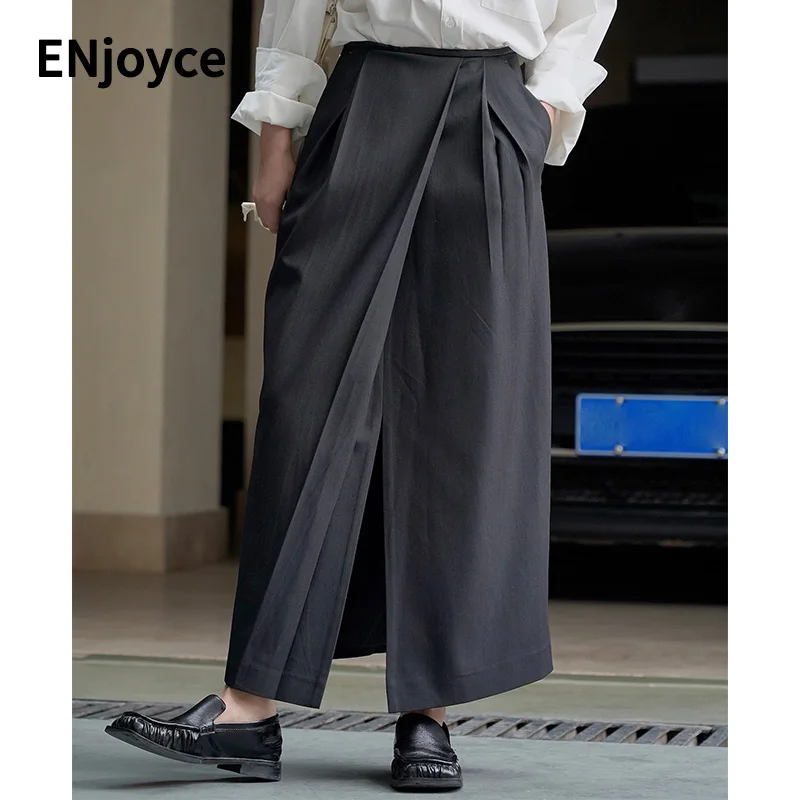 ENjoyce Summer Women Retro Front Split High Waist Skirts Korean Fashion Streetwear Casual Loose Dress A-Line Long Black Skirt
ENjoyce Summer Women Retro Front Split High Waist Skirts Korean Fashion Streetwear Casual Loose Dress A-Line Long Black Skirt