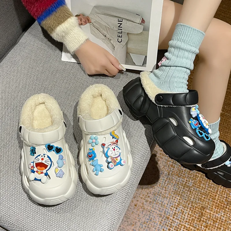 New Kawaii Doraemons Plush Slippers Cartoon Winter Home Shoes Thick Sole for External Wear Cute Girl Birthday Gift For Children
New Kawaii Doraemons Plush Slippers Cartoon Winter Home Shoes Thick Sole for External Wear Cute Girl Birthday Gift For Children