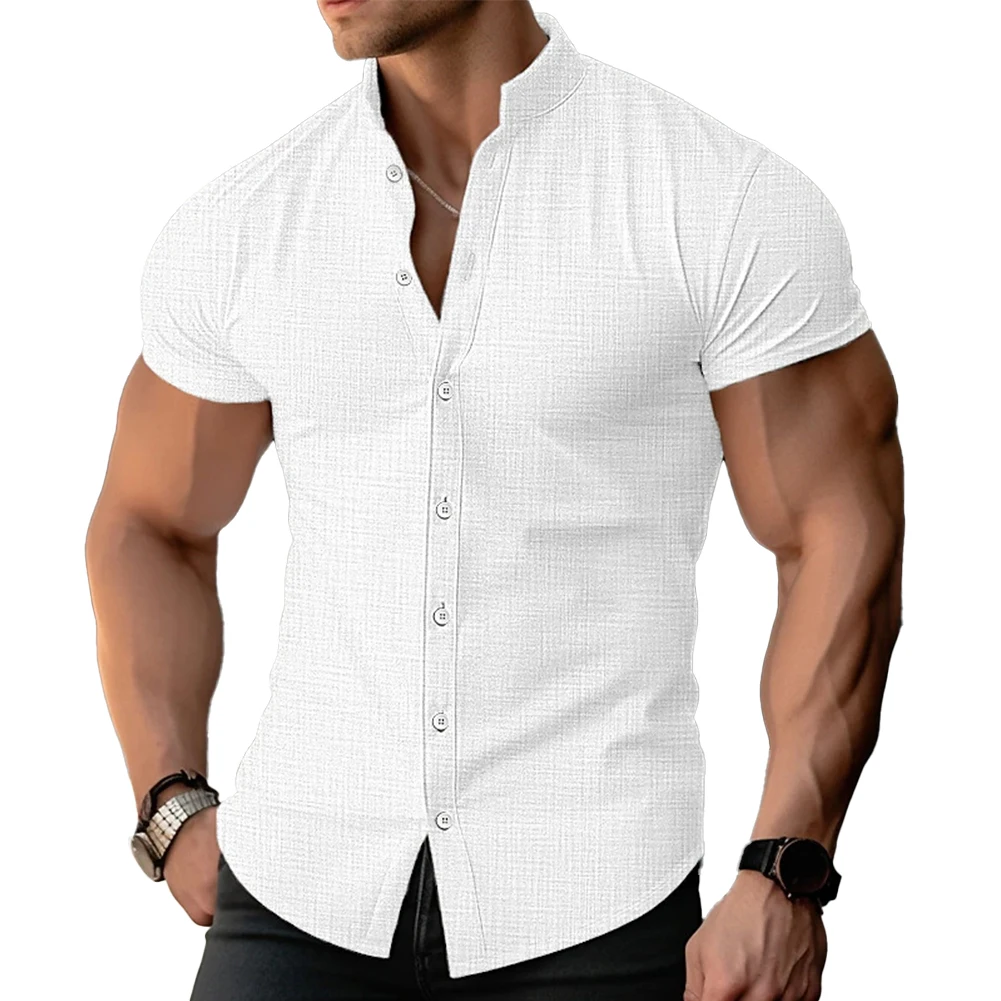 Mens Shirt Blouse Button Down 1 Pc Casual Comfortable Fitness Muscle Polyester Regular Shirt Shirts Short Sleeve
Mens Shirt Blouse Button Down 1 Pc Casual Comfortable Fitness Muscle Polyester Regular Shirt Shirts Short Sleeve