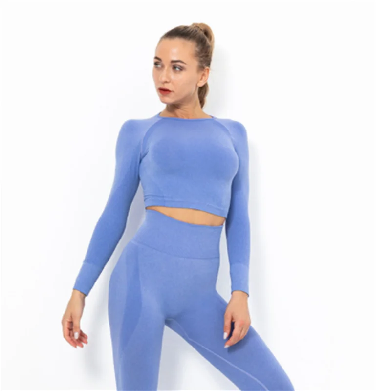 Gym Shirts Women Vital Seamless Long Sleeve Cropped Top Gym Crop Tops Sports Wear for Women Gym Workout Shirts drop ship
Gym Shirts Women Vital Seamless Long Sleeve Cropped Top Gym Crop Tops Sports Wear for Women Gym Workout Shirts drop ship