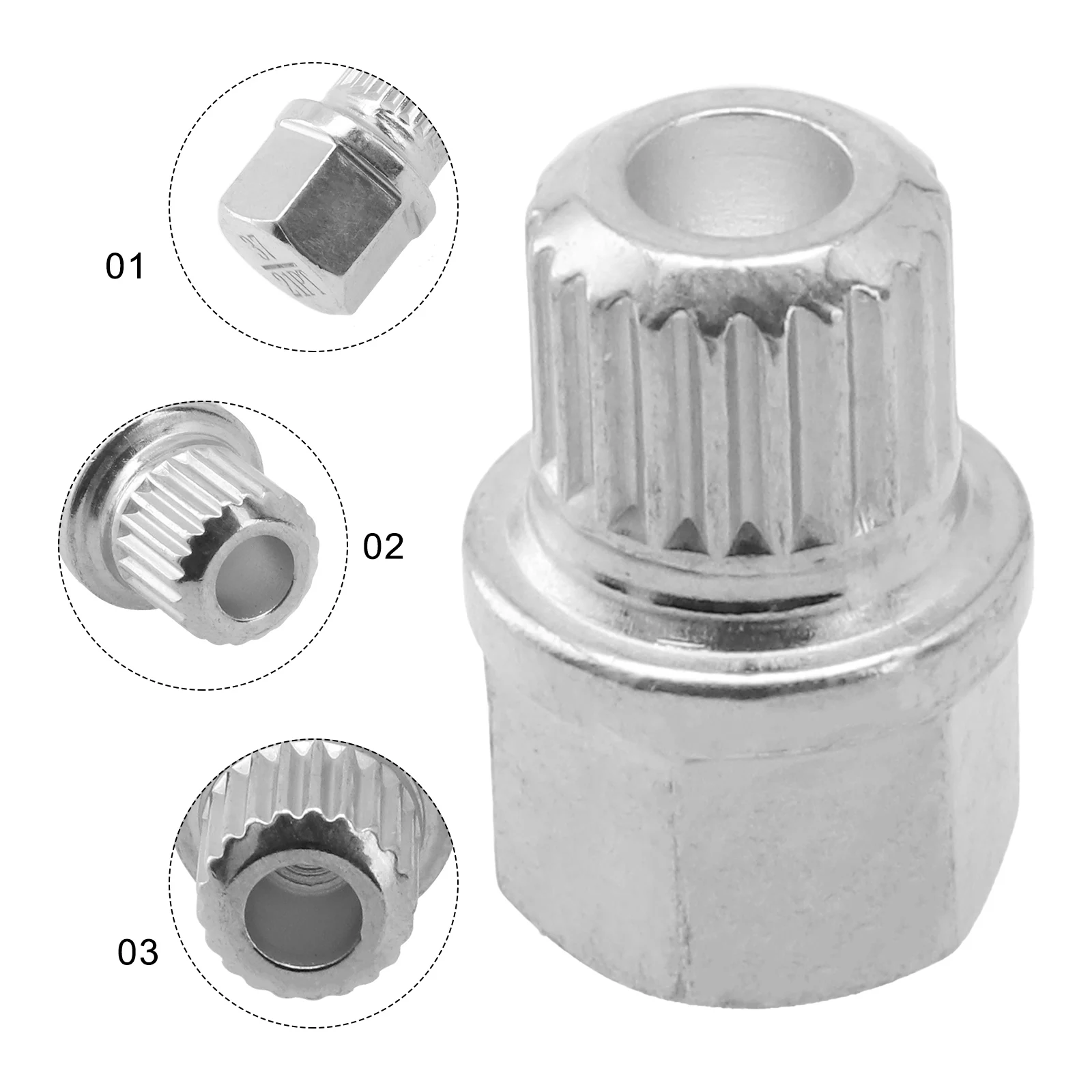 Nut Screw Wheel Lock Car Accessories Car Anti Theft Hollow Removal Key Replacement Resistant Silver Tone Steel
Nut Screw Wheel Lock Car Accessories Car Anti Theft Hollow Removal Key Replacement Resistant Silver Tone Steel