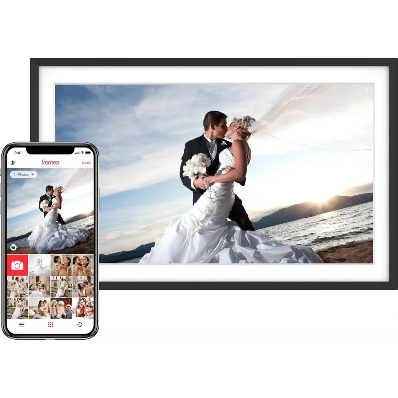 Цифровая фоторамка 15,6 дюйма с сенсорным экраном IPS X, цифровая фоторамка 32 Гб с Wi-Fi, обмен фотографиями/видео и отправка
Цифровая фоторамка 15,6 дюйма с сенсорным экраном IPS X, цифровая фоторамка 32 Гб с Wi-Fi, обмен фотографиями/видео и отправка