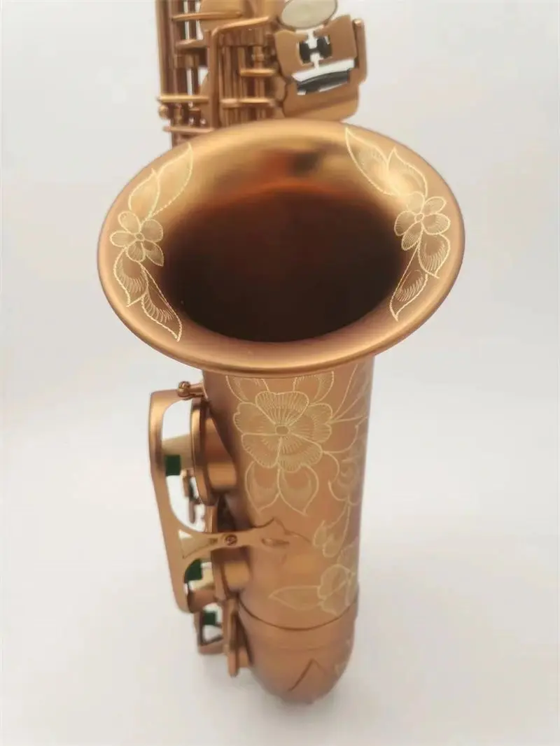 High Grade Antique Finish Eb E-flat Alto Saxophone Sax Shell Key Carve Pattern Woodwind Instrument with Case Other Aeccessaries
High Grade Antique Finish Eb E-flat Alto Saxophone Sax Shell Key Carve Pattern Woodwind Instrument with Case Other Aeccessaries