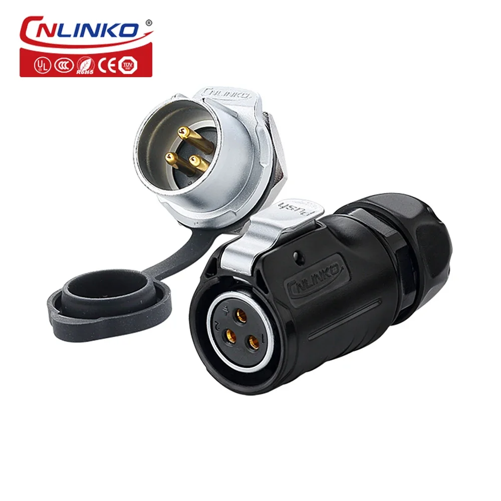 CNLINKO M20 audio plug panel mount 3 pin cable waterproof connector with copper alloy gold-plated pin
CNLINKO M20 audio plug panel mount 3 pin cable waterproof connector with copper alloy gold-plated pin