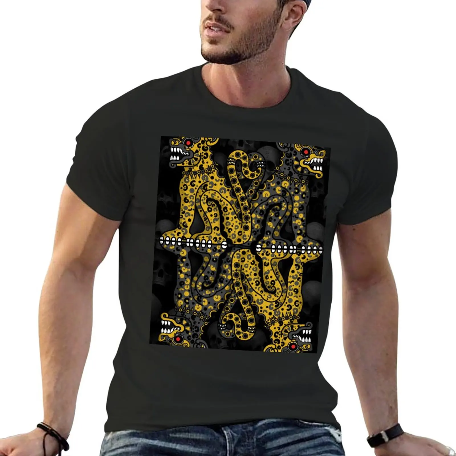 

New jaguar aztec ocelotl T-Shirt plus size tops sports fan t-shirts vintage t shirt oversized t shirts for men