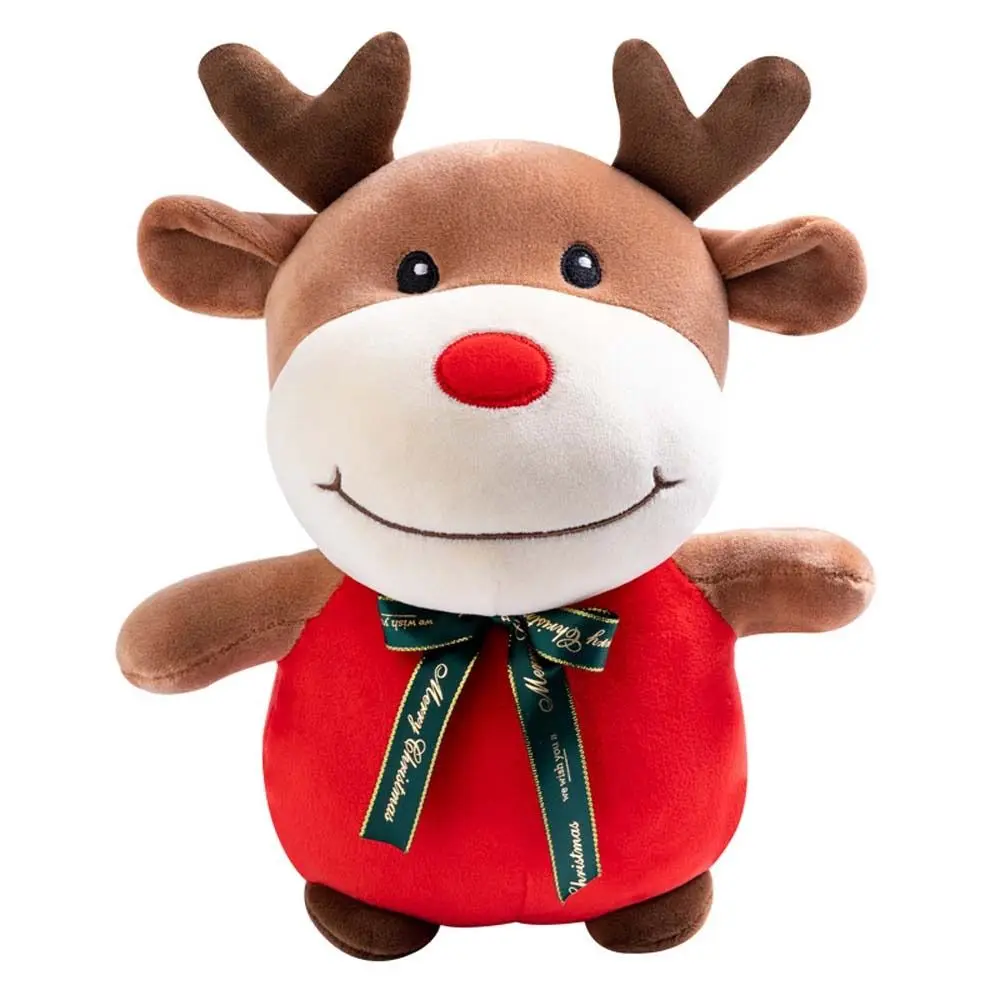 

Back Stuffed Plushie Ornaments Home Decoration Santa Claus Stuffed Toy Animal Doll Deer Plush Doll Christmas Elk Plush Toy