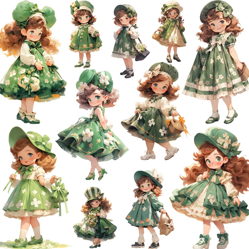 Cute Green Skirt Girl Stickers Crafts And Scrapbooking stickers kids toys book Decorative sticker DIY Stationery
Cute Green Skirt Girl Stickers Crafts And Scrapbooking stickers kids toys book Decorative sticker DIY Stationery