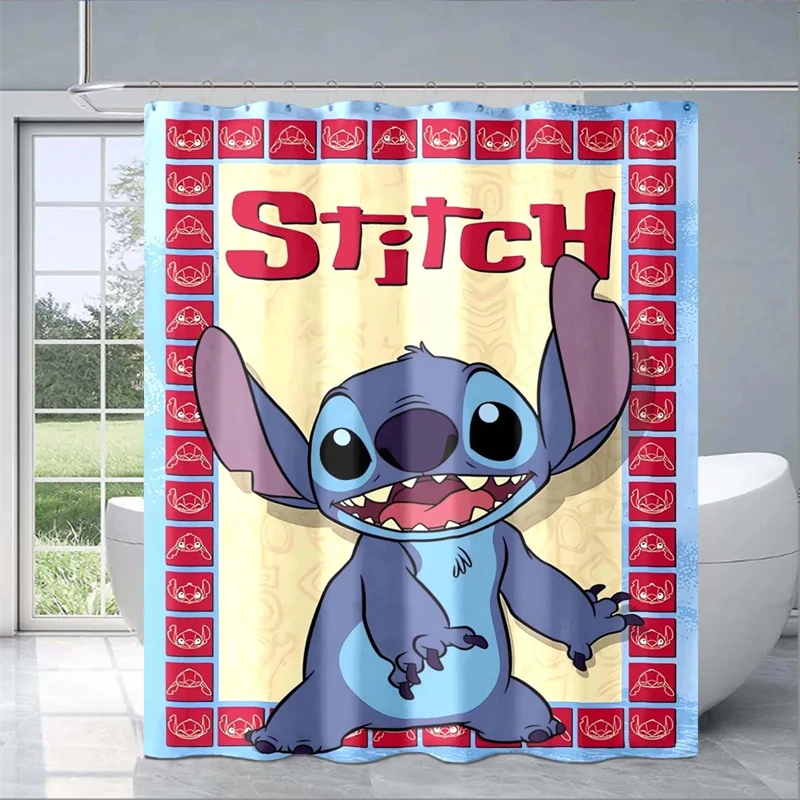 Stitch Shower Curtain Waterproof Curtain Waterproof Splash Protection Floor Bathroom Accessories Multi-size Cartoon Pattern
Stitch Shower Curtain Waterproof Curtain Waterproof Splash Protection Floor Bathroom Accessories Multi-size Cartoon Pattern