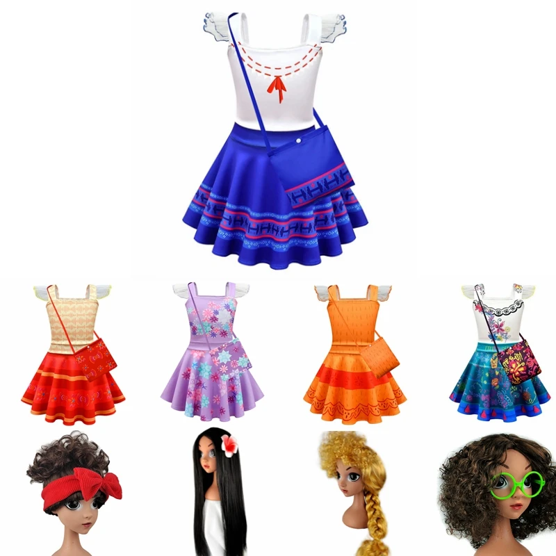 Baby Girls Cartoon Encanto Mirabel Isabel Summer Princess Dress Up Short Sleeve Dress Kids Birthday Cospaly Costume Clothing
Baby Girls Cartoon Encanto Mirabel Isabel Summer Princess Dress Up Short Sleeve Dress Kids Birthday Cospaly Costume Clothing