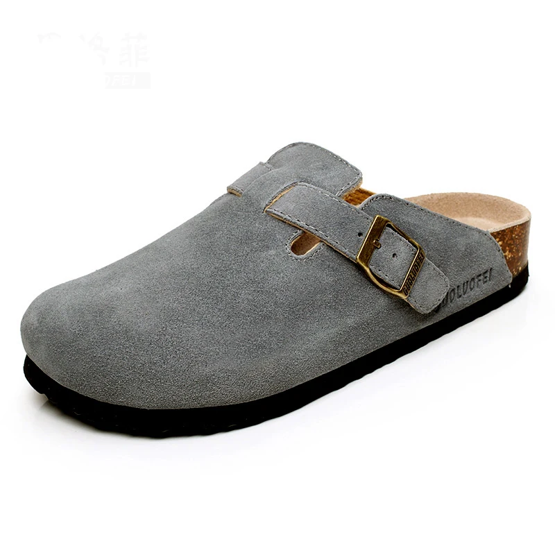 2022 Autumn Men's Closed Toe Slippers New Suede Leather Clogs Sandals For Men Women Garden Clog Slides Unisex Big Size 35-46
2022 Autumn Men's Closed Toe Slippers New Suede Leather Clogs Sandals For Men Women Garden Clog Slides Unisex Big Size 35-46