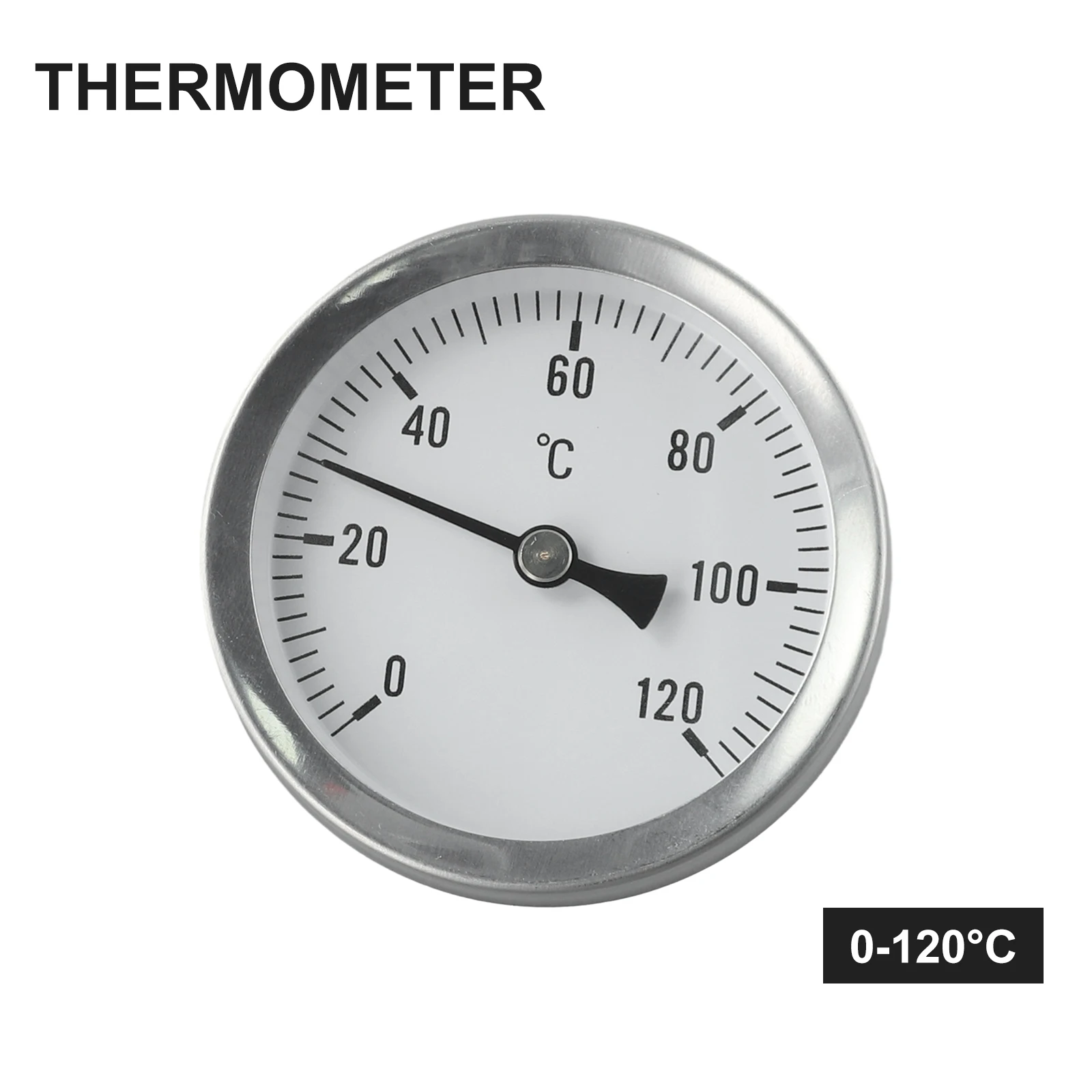 1pc 120℃ Precision Spring Clamp Fireplace Thermometer Silver Metal Tube Tape Thermometer For Measuring Pipe Temperatures
1pc 120℃ Precision Spring Clamp Fireplace Thermometer Silver Metal Tube Tape Thermometer For Measuring Pipe Temperatures