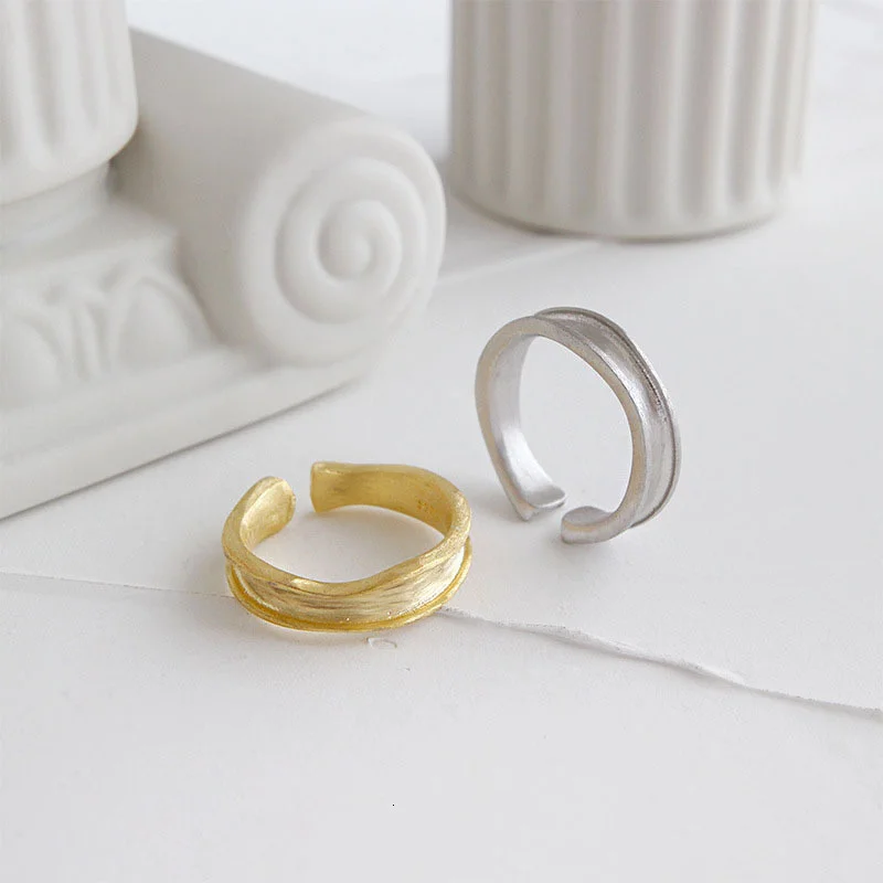Minimalist Adjustable Rings 925 Sterling Gold High-end Designer Accessories Gift For Women Fine Jewelry Korean Joias Ouro 18k
Minimalist Adjustable Rings 925 Sterling Gold High-end Designer Accessories Gift For Women Fine Jewelry Korean Joias Ouro 18k