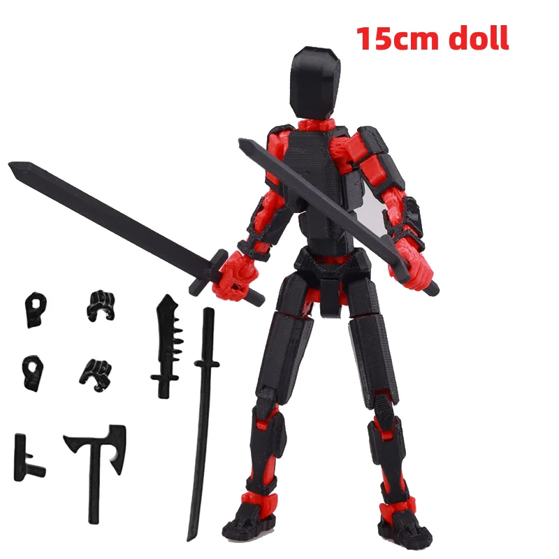 

Luckly 13 Model Toys Multi-Jointed Movable Shapeshift Robot 2.0 3D Printed Mannequin Dummy 13 Action Figures Toys For Kids Gifts