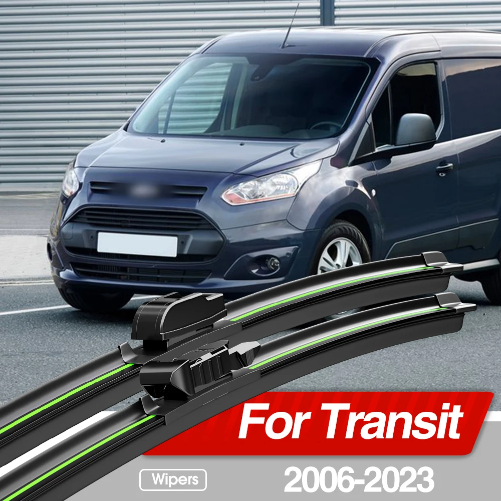 

For Ford Transit Connect Tourneo Custom Courier 2006-2023 Front Windshield Wiper Blades Accessories 2pcs Windscreen Window