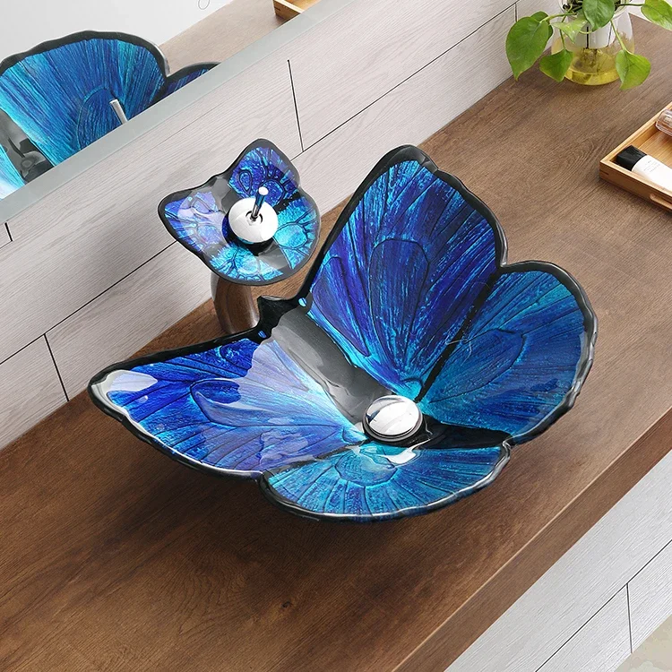Kindergarten washbasin children's color basin tempered glass cartoon art basin creative washbasin butterfly
Kindergarten washbasin children's color basin tempered glass cartoon art basin creative washbasin butterfly