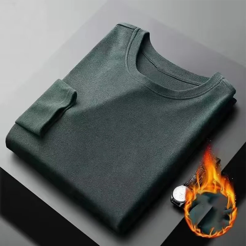 Autumn Winter Men's Casual Warm T-shirt Slim Fit Undershirt Thicken Tops Round Neck Long Sleeve Pullovers T-Shirt
Autumn Winter Men's Casual Warm T-shirt Slim Fit Undershirt Thicken Tops Round Neck Long Sleeve Pullovers T-Shirt
