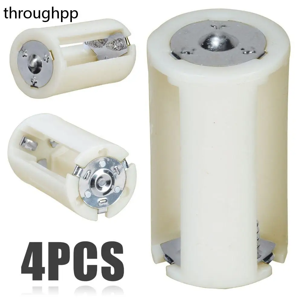 4 PCS 3pc AA To D Size Battery Converter Battery Adapter Case Battery Conversion Box
4 PCS 3pc AA To D Size Battery Converter Battery Adapter Case Battery Conversion Box