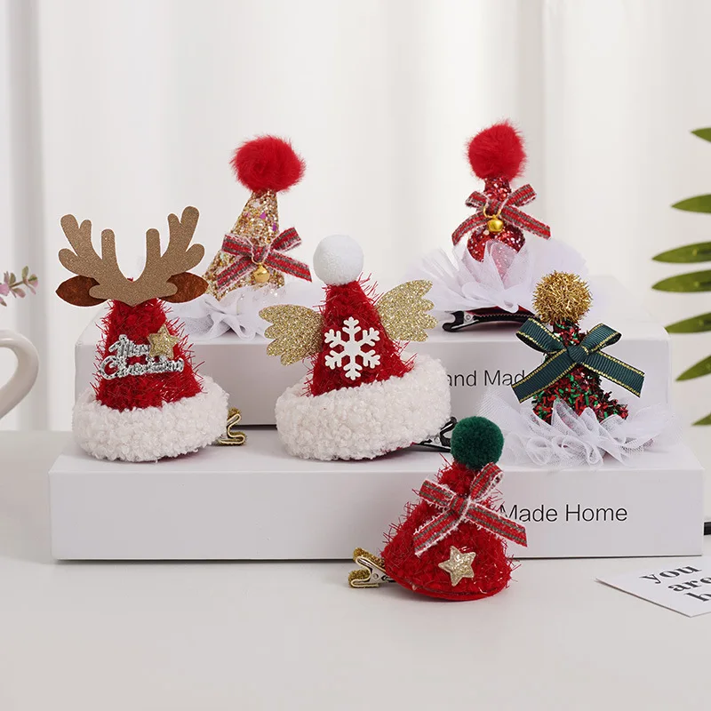 Christmas velvet hair clips, sequin gauze dresses, accessories, cute little hats, decorative hair cards, holiday gifts
Christmas velvet hair clips, sequin gauze dresses, accessories, cute little hats, decorative hair cards, holiday gifts