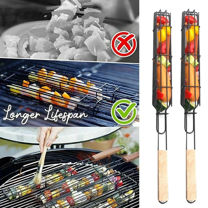 Горячая Распродажа, яркая портативная корзина для гриля и барбекю Kabob, сетчатый кухонный инструмент для барбекю, принадлежности для кемпинга
Горячая Распродажа, яркая портативная корзина для гриля и барбекю Kabob, сетчатый кухонный инструмент для барбекю, принадлежности для кемпинга