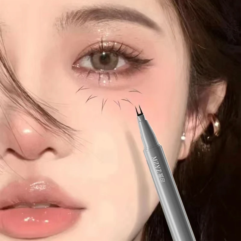 2 Colors Double Forked Tip Lower Eyelash Pen Waterproof Sweatproof Ultra-thin Quick Dry Eyebrow Lying Silkworm Pencil Cosmetics
2 Colors Double Forked Tip Lower Eyelash Pen Waterproof Sweatproof Ultra-thin Quick Dry Eyebrow Lying Silkworm Pencil Cosmetics